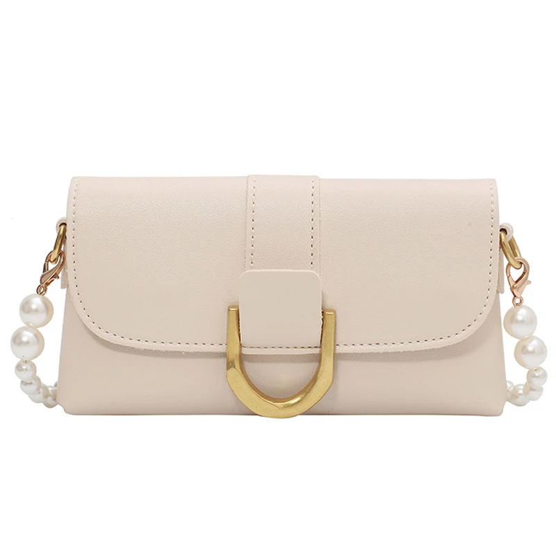 

Pearl chain bag women's 2021 new fashion summer single shoulder bag advanced sense foreign fashion messenger bag