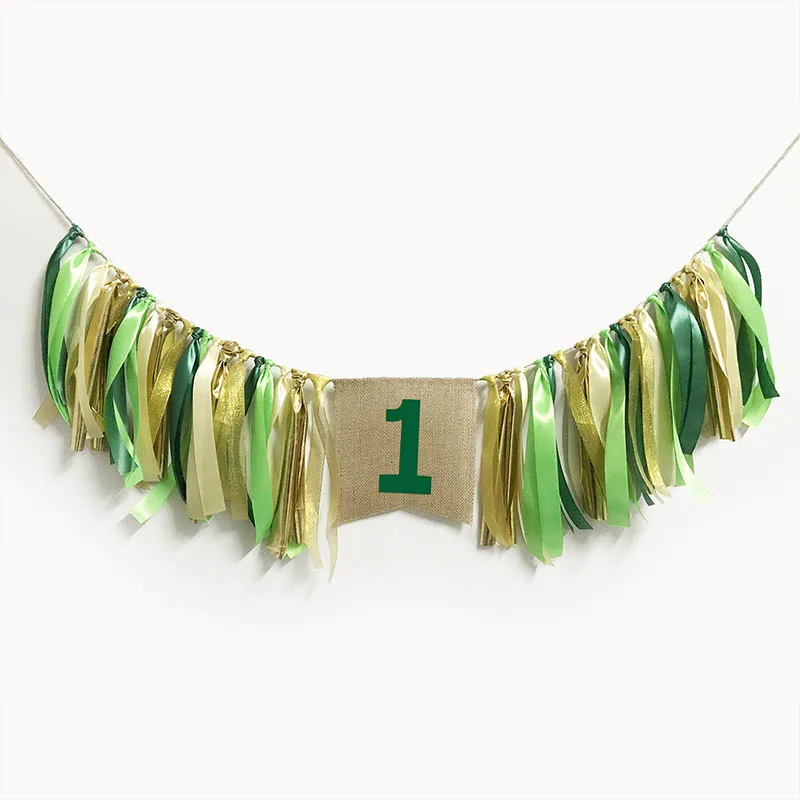 1 комплект первый день рождения вечеринка Декор 1-я флажки С Днем Рождения баннеры