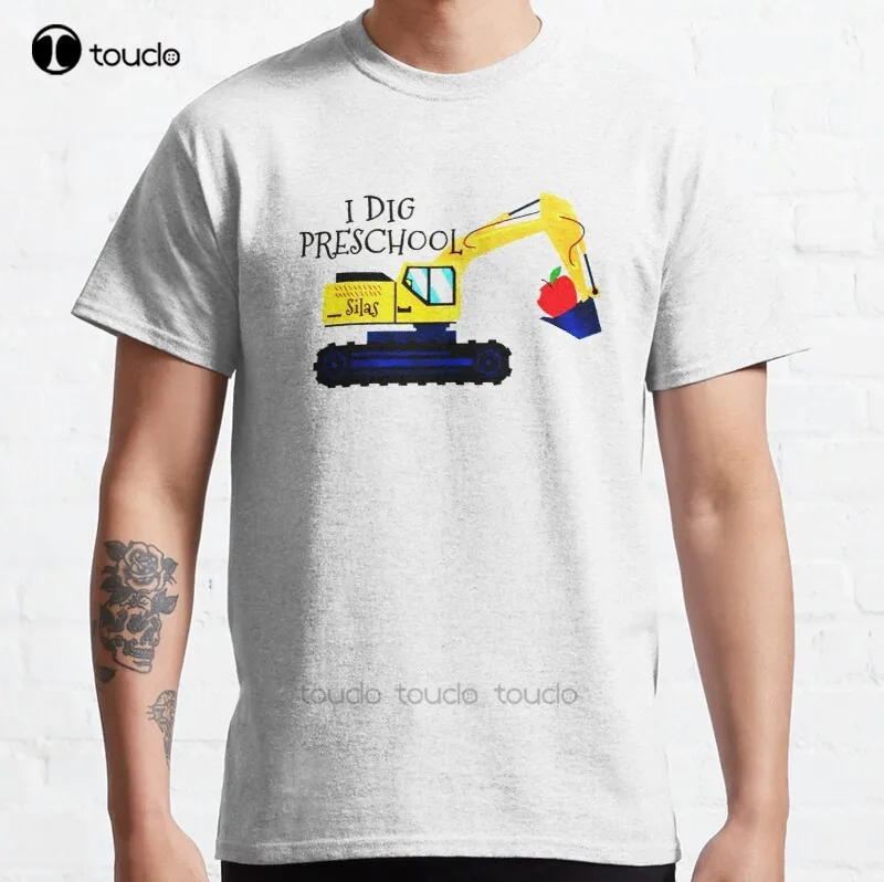 

New I Dig Preschool 2 Classic T-Shirt Cotton Men Tee Shirt sleeveless shirts for men Custom aldult Teen unisex fashion funny new