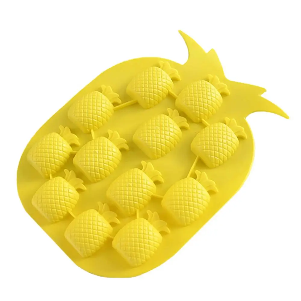 Ананас яблоко поднос кубика льда силикона шоколада лотка Желе DIY пресс формы для