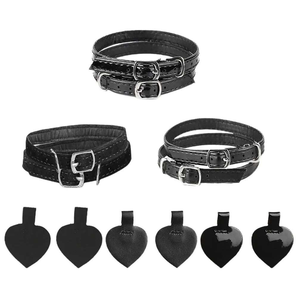 

3 Sets of High Heel Shoelace Heel Pads Anti-slip Shoe Straps Shoe Strings