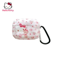 hello kitty wireless bluetooth compatible headset protective case for apple airpods 12 generation airpods pro