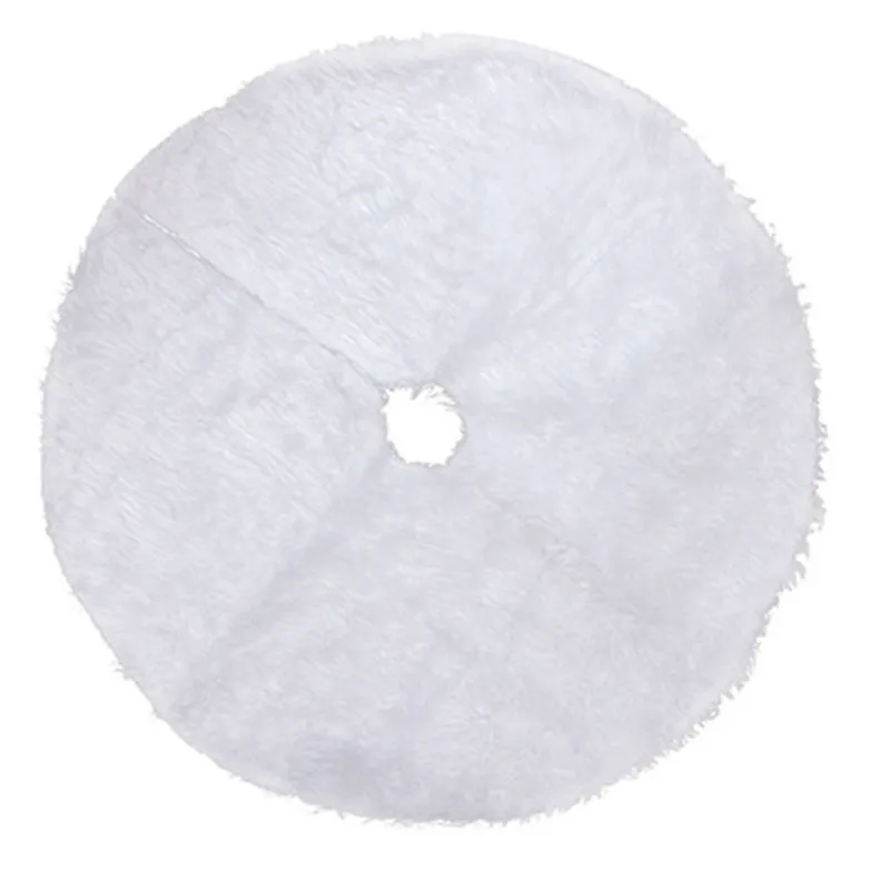 

Christmas Tree Skirt Plush Pure White Christmas Tree Bottom Decorations Carpet Supplies Props