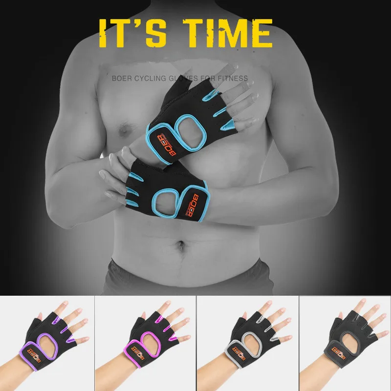 1 пара женские/мужские Противоскользящие перчатки для поднятия веса дышащие