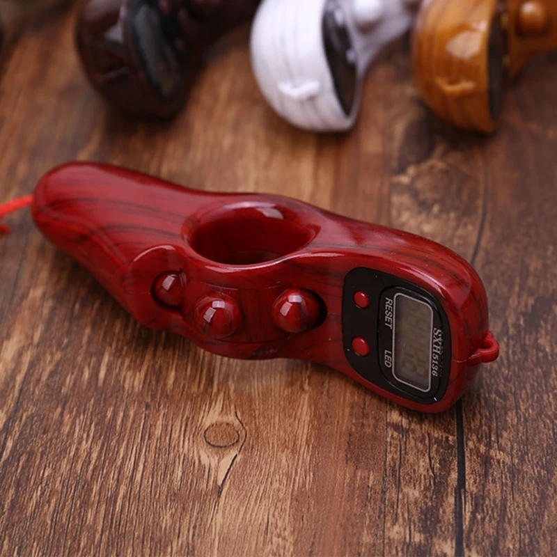 Портативный Ручной цифровой счетчик бусин с подсветкой пальчиковая игра игрушка