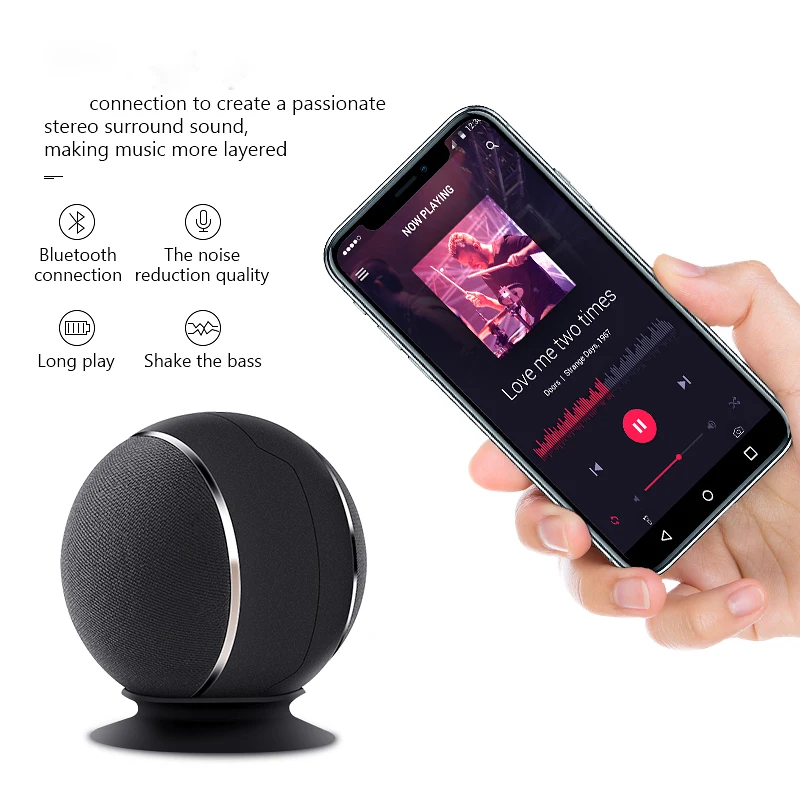 Bluetooth динамик беспроводной 2 в 1 Магнитный громкий Handfree Call MIC s Bass Loud Altavoz высокое
