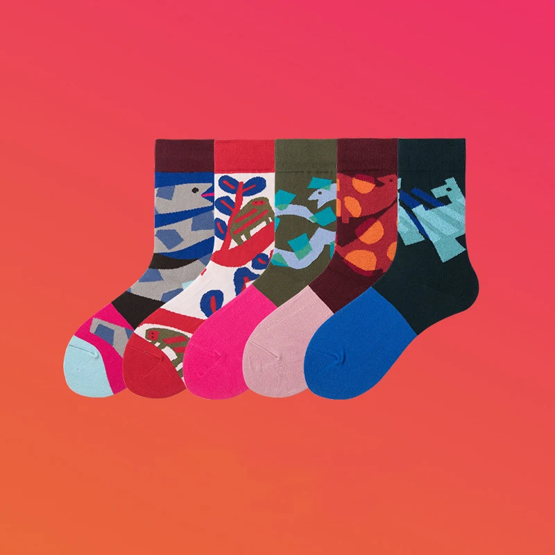 Рождественские чулки в европейском и уличном стиле Харадзюку Новинка модные