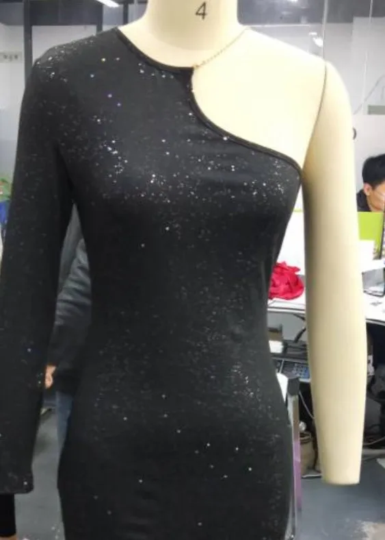

Vestido de fiesta de un hombro con tirantes, Sexy