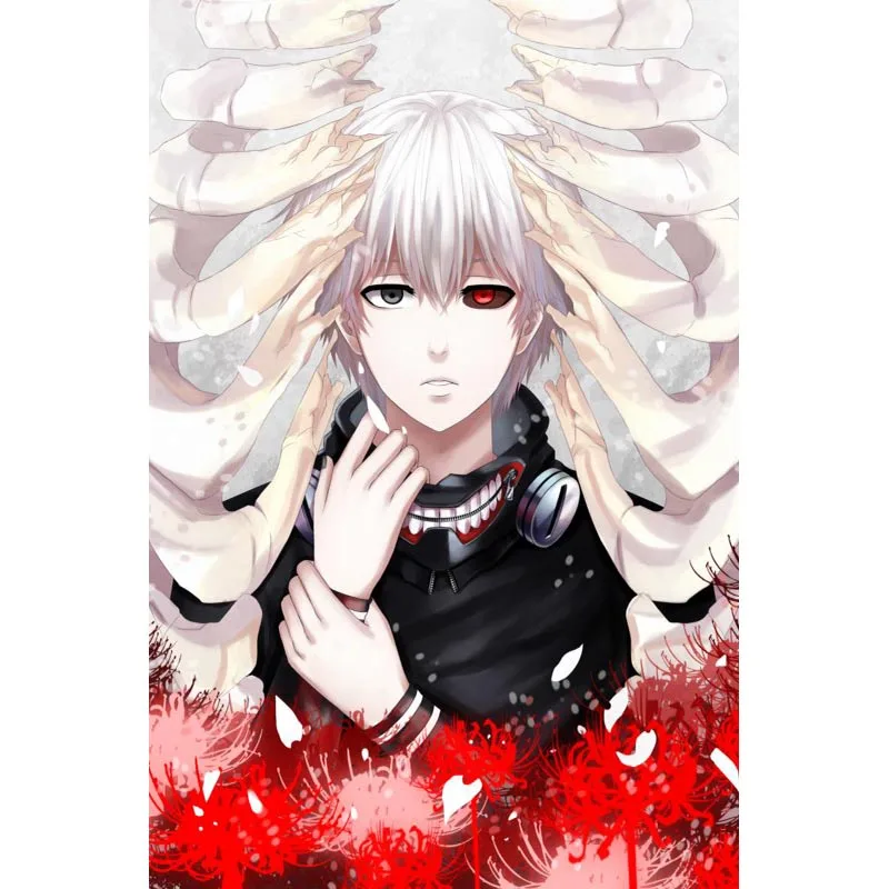 Kaneki Ken Токийский Гуль Постер холст ткань печать настенный постер современные
