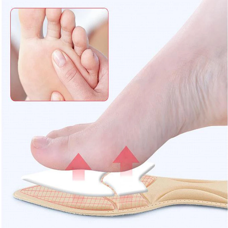 1 Pair Women Solid Color High Heel Shoes Insole Post Back Soft Breathable Anti-slip for Ladies Pad Hot Sale | Обувь
