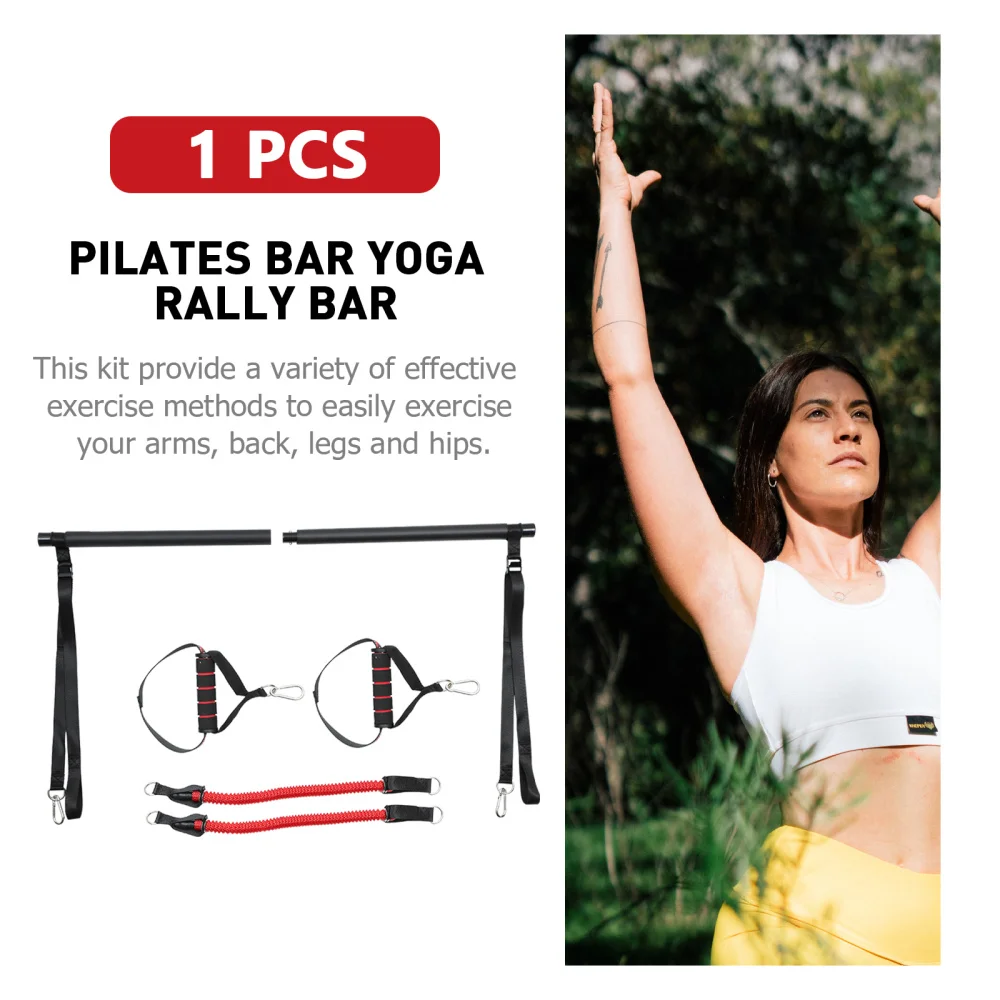 

1 Set Pilates Exercise Bar Resistance Training Bar Yoga Fitness Stick Gift