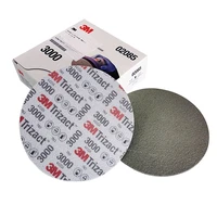 15pcs 3m trizact pyramid disc sponge sandpaper p3000 p5000 precision grinding 6152mm for polishing car paint automobile