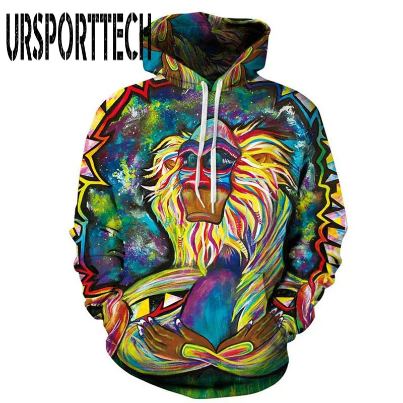 picture color URSPORTTECH популярные модные повседневные мужские и женские 3D толстовки с принтом молочного космоса галактика толстовки с капюшоном унисекс Топы оптом размера плюс - Цвет: picture color