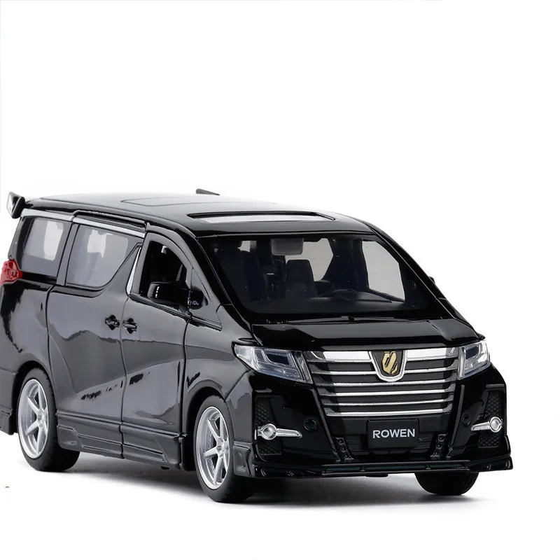 Изысканный 1:32 Toyota Elfa металлический сплав модель литье под давлением звук и свет