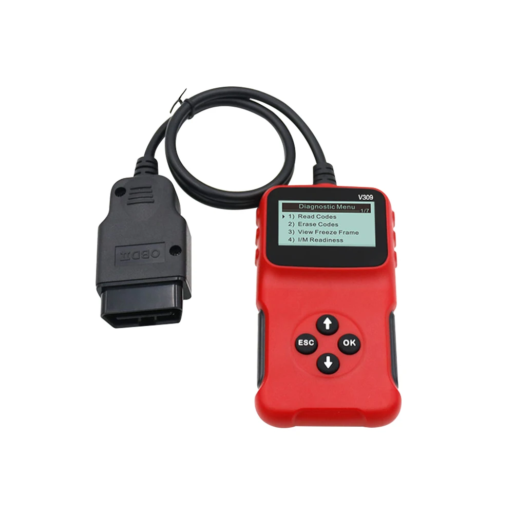 

Автомобильный диагностический сканер OBD2, портативный мини-сканер с 5 языками, считыватель кодов, легкое управление, ЖК-дисплей, Обнаружение ...