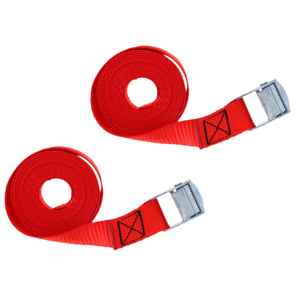 2 шт. кулачок пряжки ресниц ремни галстук вниз грузовой ремень 5 м X 25 мм багажник