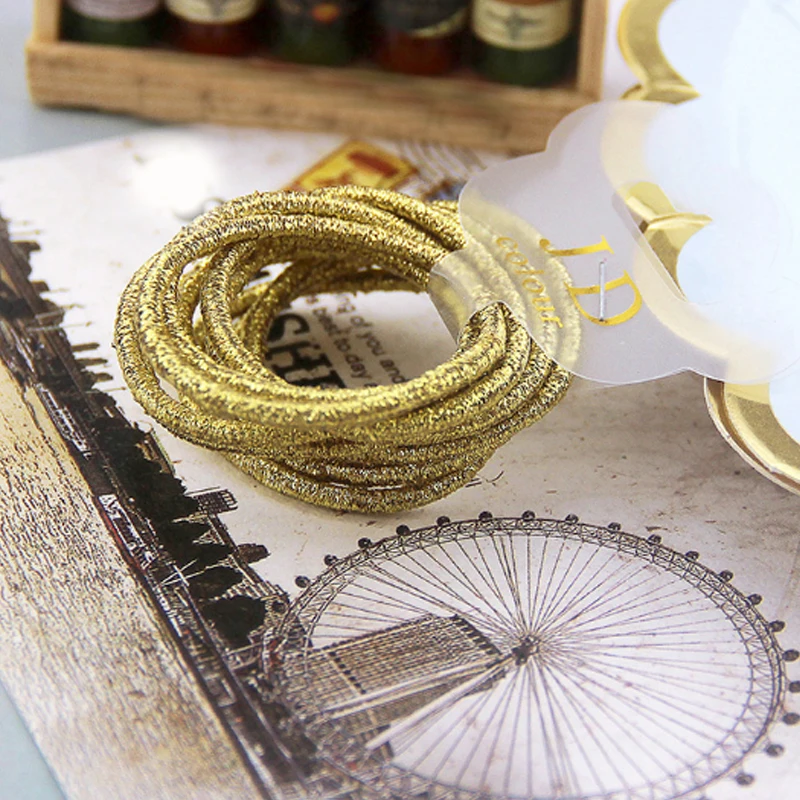 Однотонная резинка для волос 20 цветов аксессуары блестящая эластичная высокая