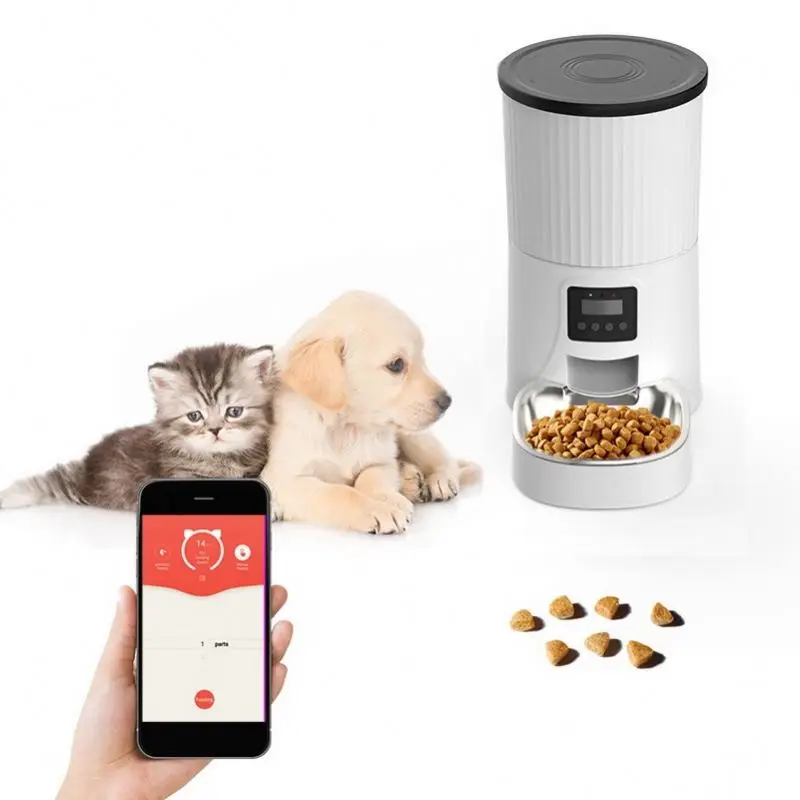 

Automatic Pet Cat Feeder Voice Reminding Smart Remote Control Feeding Bowl Dog Feed Food Dispenser Machine For Cats Dogs Animals