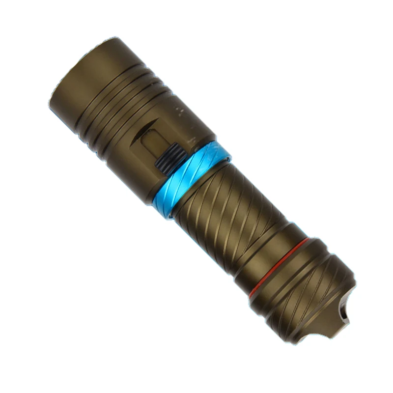 Dive 100 м L2 18650 26650 светодиодный фонарик для дайвинга Водонепроницаемый подводный походный фонарь с плавным затемнением