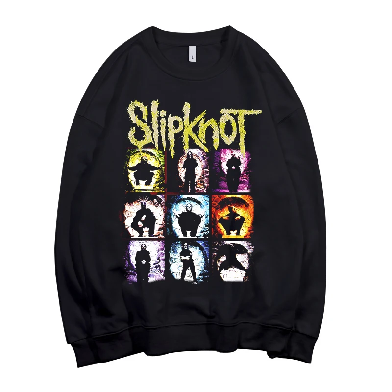 Todhoof Slipknot Альтернативная металлическая лента унисекс вырез лодочкой хлопковая толстовка Азиатский размер