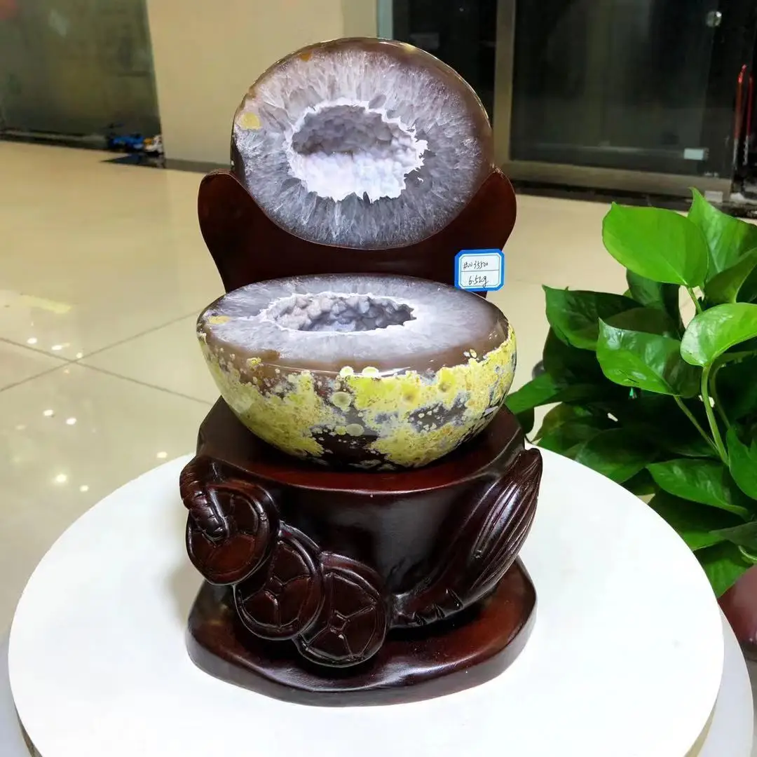 

(powder blue sugar)6.5 kg Brazilian Natural Agate Cornucopia, move, opening, gift first choice, Luck Mascot, improve Feng Shui,