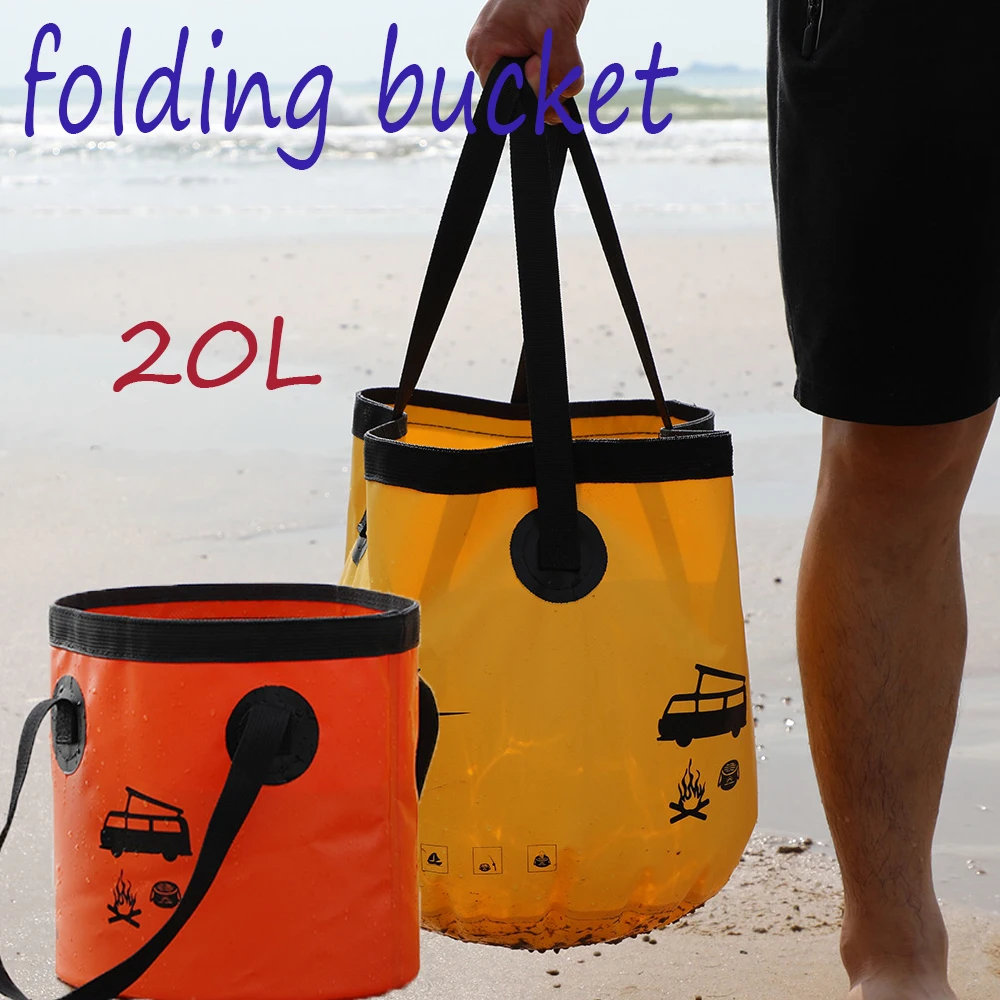 

Pick Up Bucket Folding Car Wash Thickened PVC Mesh Fishing Outdoor Portable Hiking Accessories