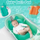 Baby Shower Ванна Подушка на нескользящей подошве для Ванной сиденье Поддержка коврик для новорожденных Безопасность безопасности ванной Поддержка Подушка Складная мягкая подушка