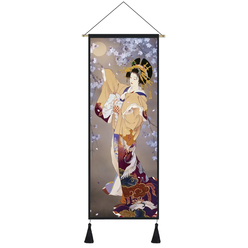 Японская стена укийоу Свиток горничной Постер аниме декор для комнаты