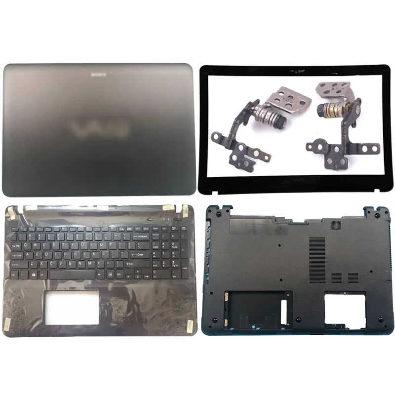 

NEW For Sony Vaio SVF15 SVF152 SVF153 SVF152A23T SVF15 FIT15 SVF1541 Laptop Case LCD Back Cover/Hinges/Palmrest/Bottom Case