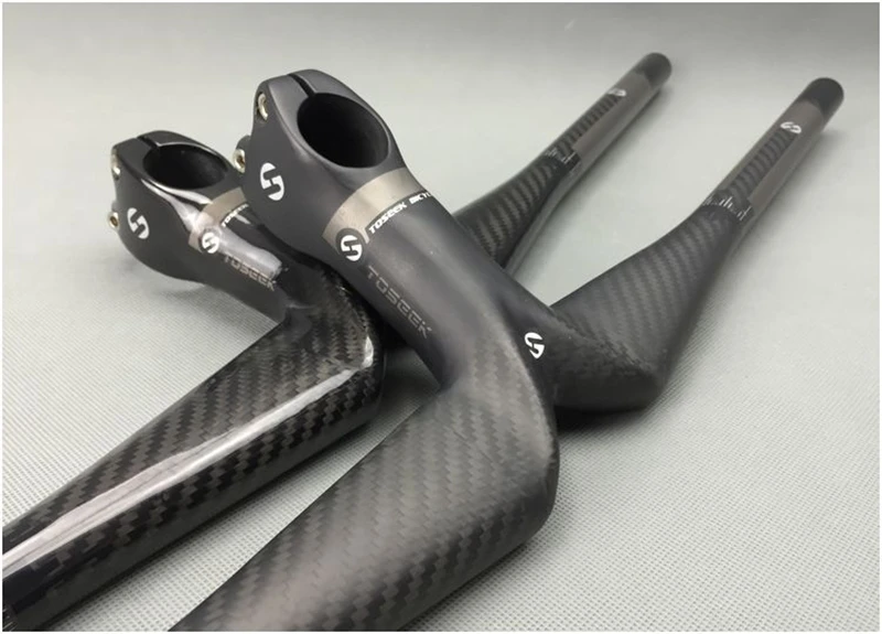 Полностью карбоновый велосипедный Руль + встроенный стержень руль MTB велосипед 3k
