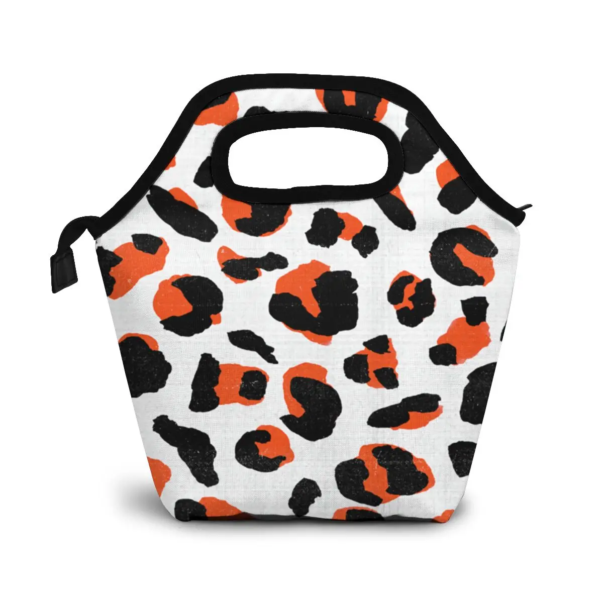 Леопардовая сумка для ланча/сумки льда портативная Изолированная коробка еды