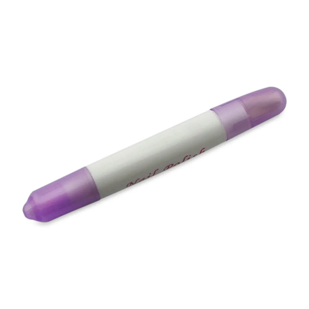 Purple ГОРЯЧАЯ РАСПРОДАЖА 1 ШТ. Пустые Корректор/для снятия Ручки Красоты Искусство Ногтей Польский Корректор для Снятия Стереть Ручка Чистые Ошибки ногтей инструмент - Цвет: Purple