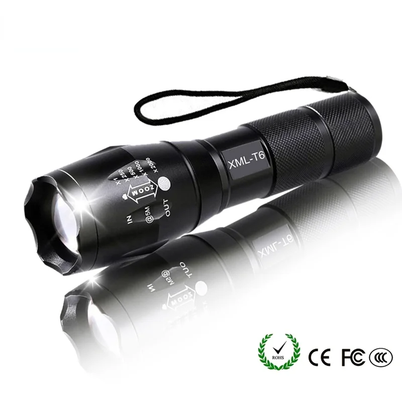 

XML T6 Led Flashlight Q5 Mini Torch Lanterna Tactical Zoomable Waterproof Protable Outdoor Camping Bike Light