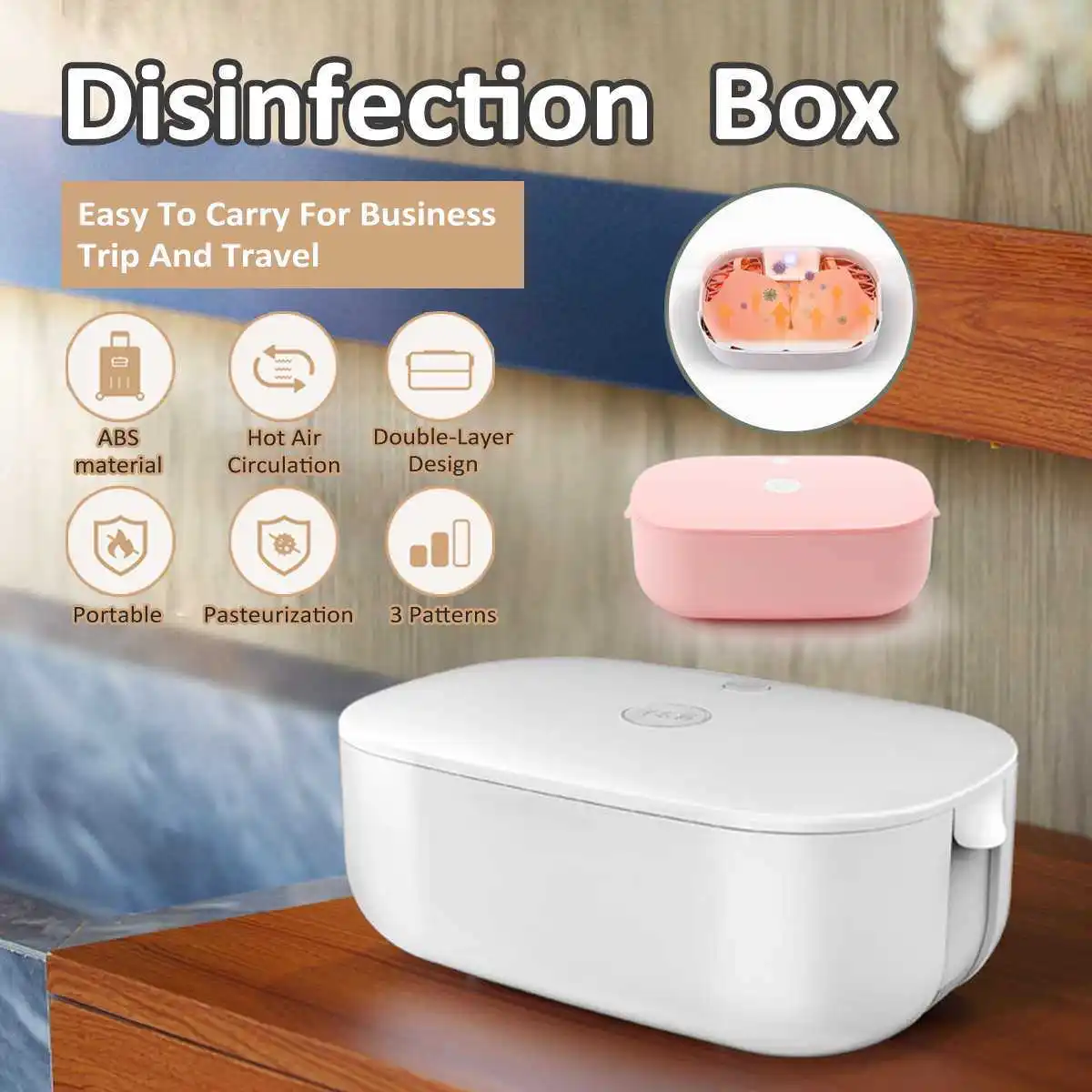 

Large Capacity UV Sterilizer Box Ultraviolet Disinfection Cabinet Sterilization for Mask Phones Baby Toys Bottle Towel Clothing
