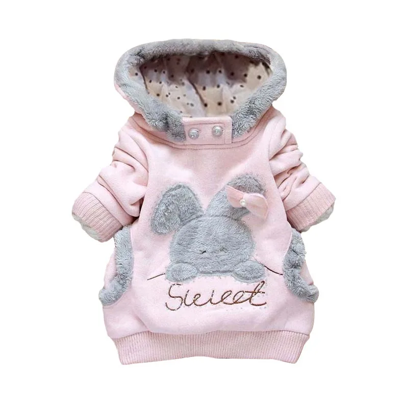 2021 розничная детская одежда мультяшный кролик флисовая верхняя модная для