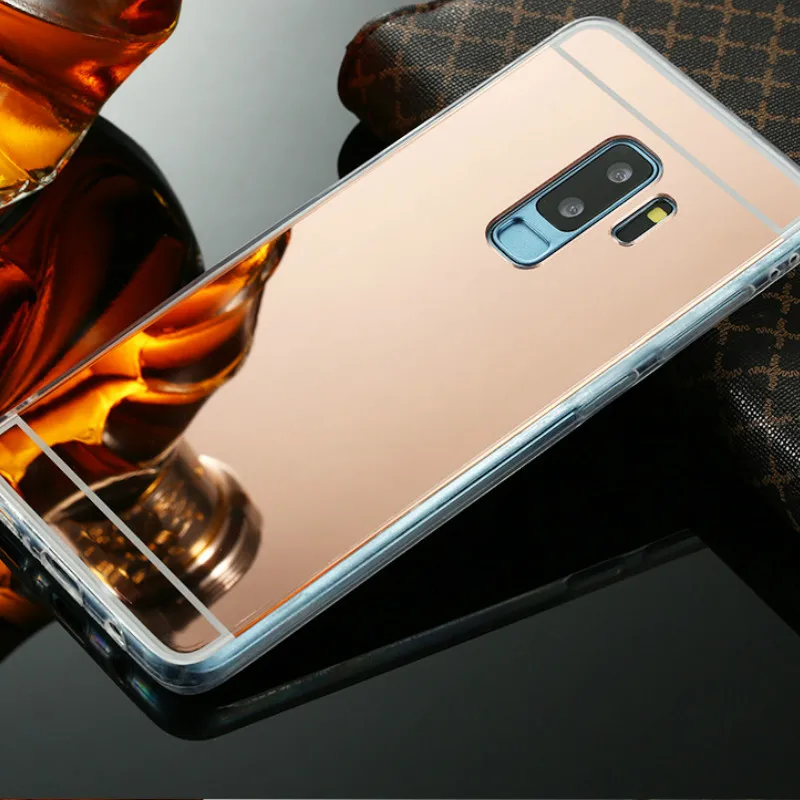 Зеркальный чехол для телефона samsung Galaxy A6 A8 A7 Plus 2018 S8 S9 S10 Lite Pro Note10 J7 Duo J5 J2 Prime TPU