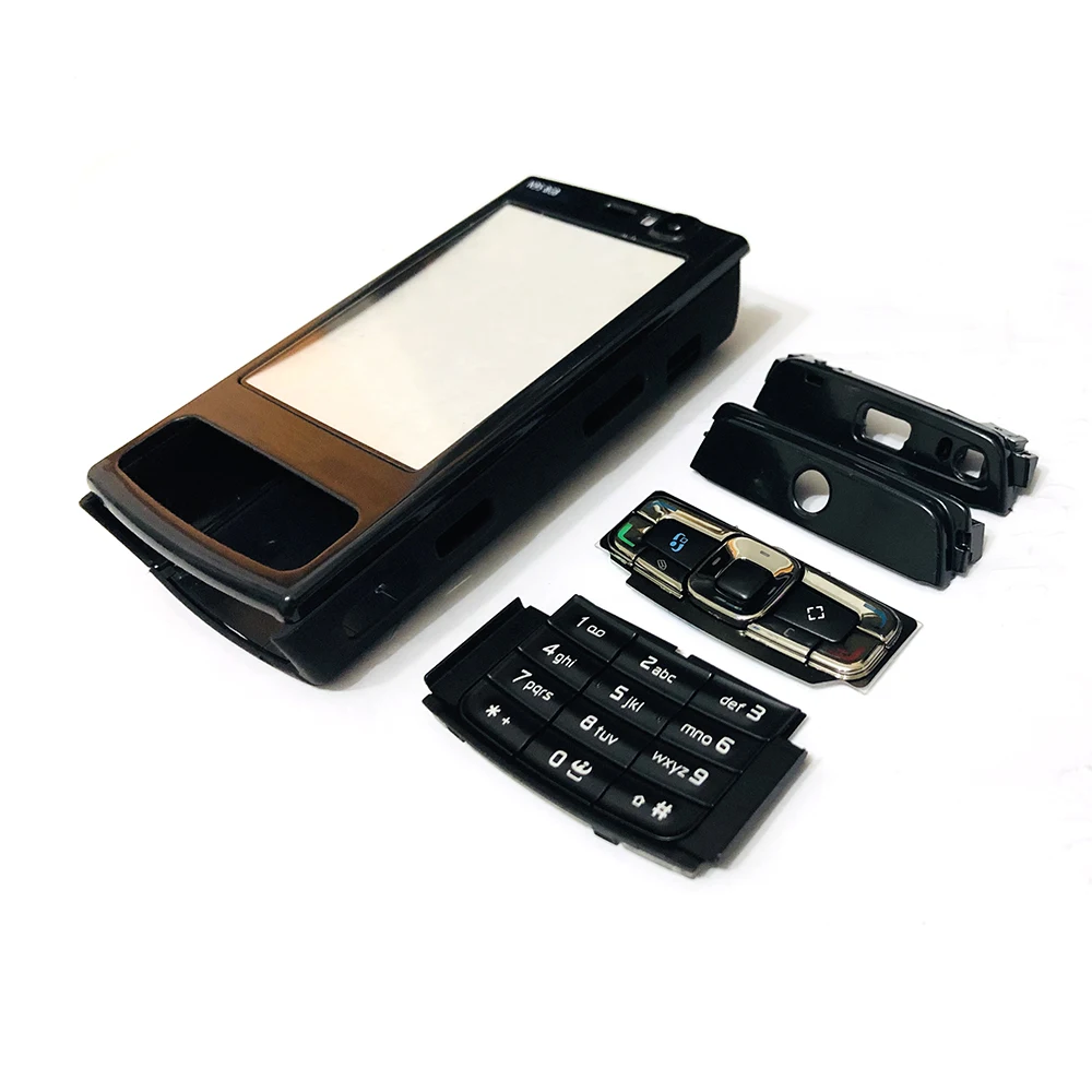 Для Nokia N95 8G Корпус Передняя Лицевая панель + задняя крышка/крышка батарейного