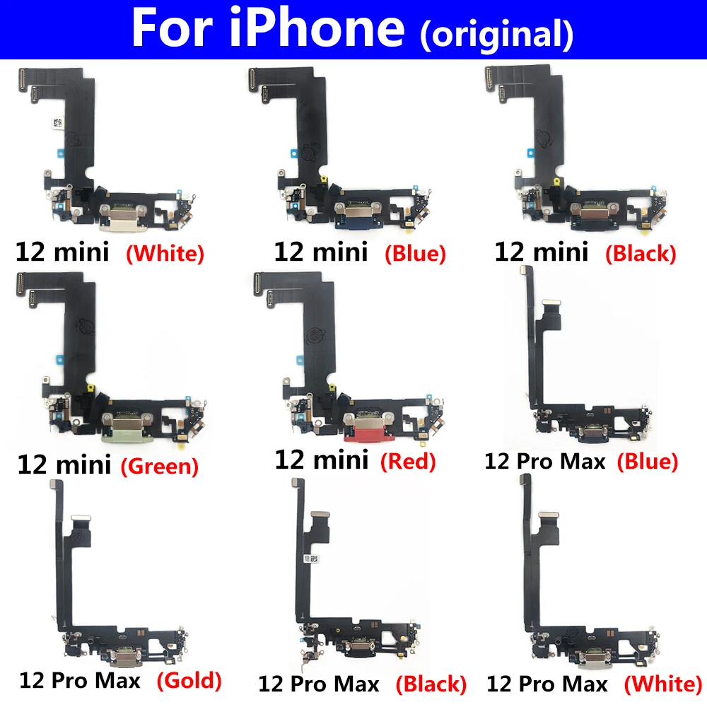 Новая зарядная плата с USB-портом гибкий кабель для iPhone 12 Pro Max мини док-разъем
