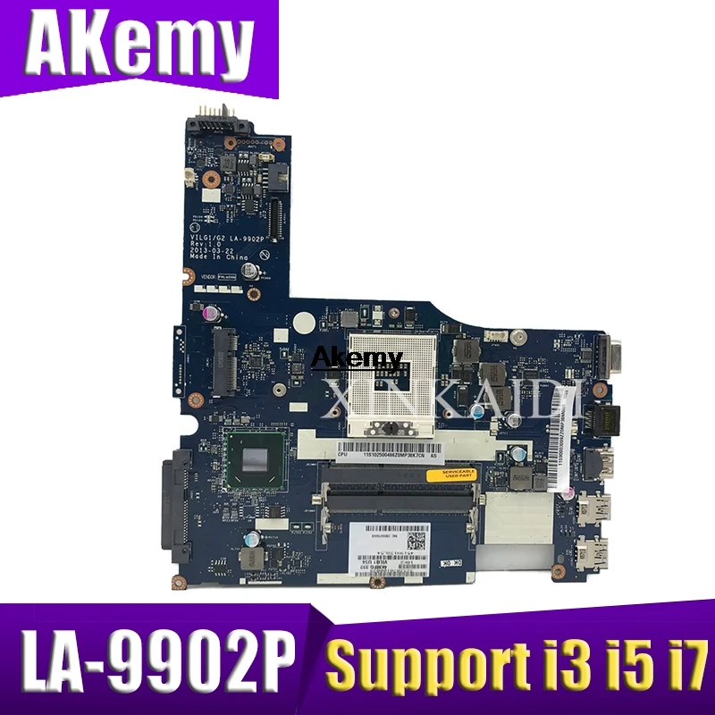 Поддержка i3 i5 i7 Материнская плата для ноутбука For Lenovo G500S VILG1/G2 LA-9902P 90003099 SLJ8E 15