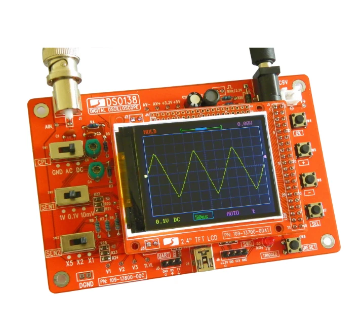 Цифровой запоминающий осциллограф DSO138 набор для самостоятельной сборки