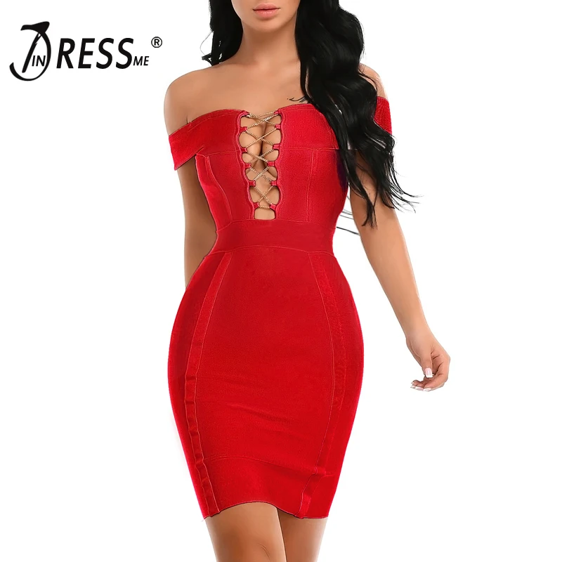 INDRESSME новое женское сексуальное летнее платье без рукавов с открытыми плечами и вырезом лодочкой