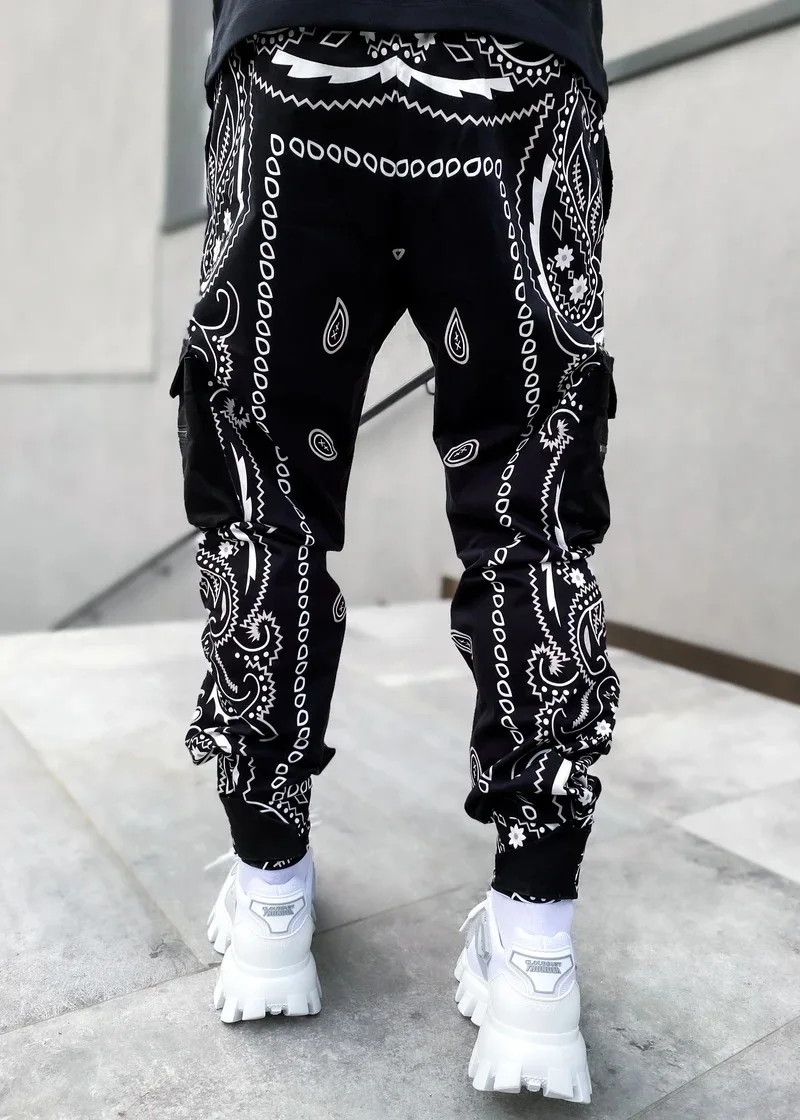 Hip hop printing pants men trousers fashion streetwear sweatpants for men joggers High street Loose cargo pants men