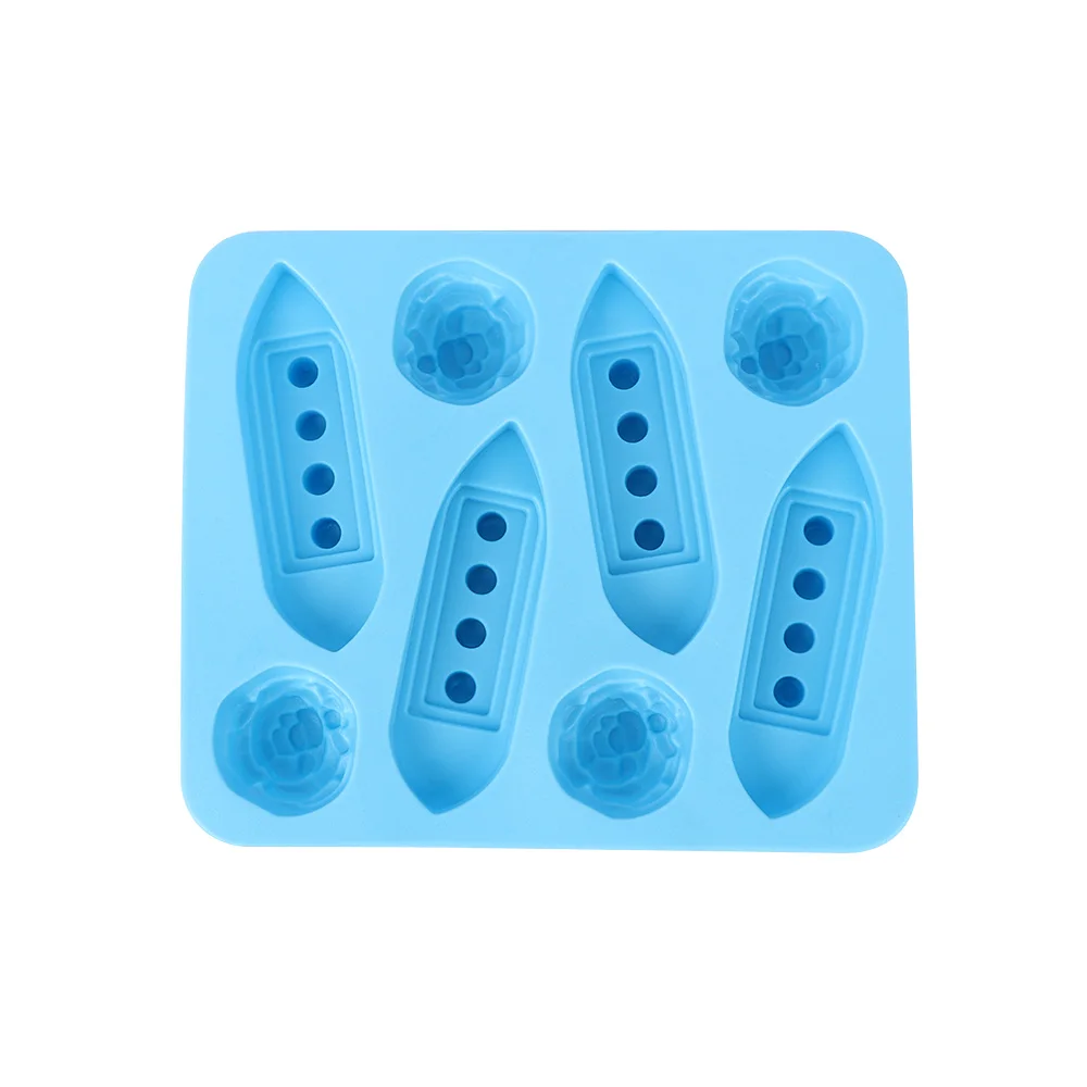 Creative Durable Kitchen Titanic Ice Cube Tray Silicone Pudding Cream Solid Color | Дом и сад
