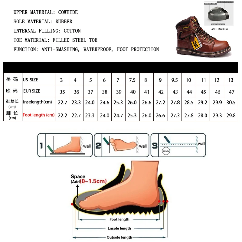 Ботинки мужские и женские из воловьей кожи Martin Рабочие механические ботинки
