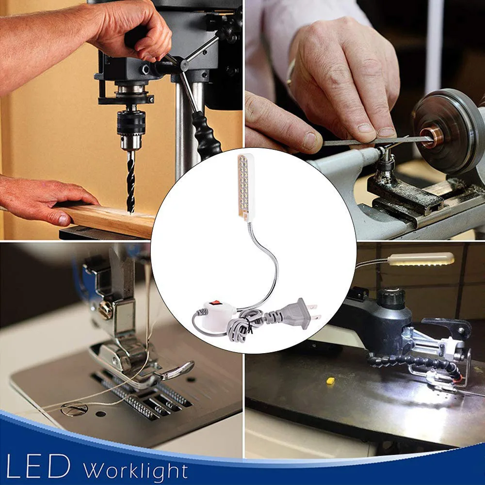 

Industrial Lighting Sewing Machine LED Lights Multifunctional Flexible Work Lamp Magnetic Sewing light for Drill Press Lathe