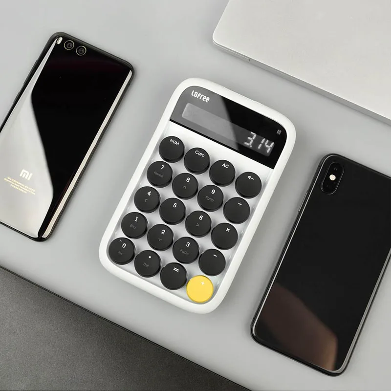Xiaomi Lofree Bluetooth цифровая клавиатура многосистемная совместимая клавиатура с подсветкой Micro USB 800 мАч емкость смарт-калькулятор