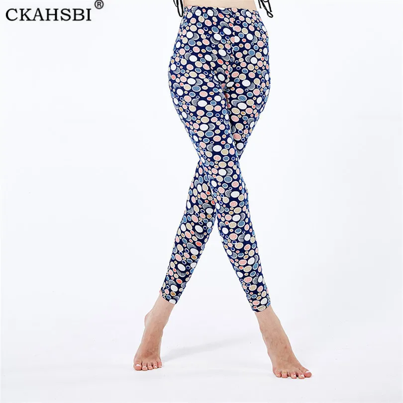 

Женские брюки для фитнеса ckahoo, для тренировок, с принтом в горошек, дышащие, эластичные, Леггинсы для йоги с высокой талией