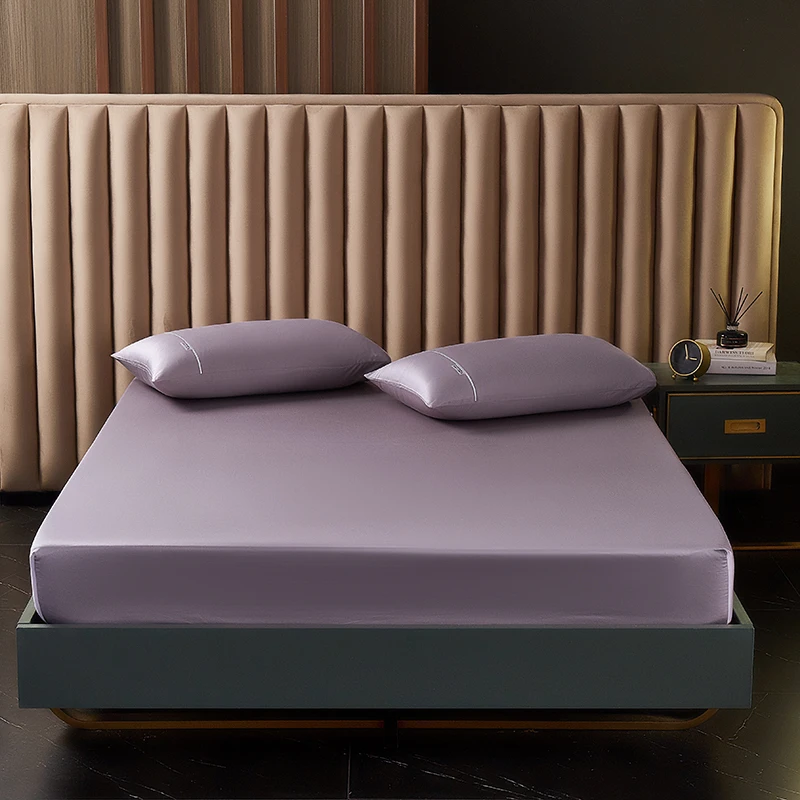 

100 Thread Count Australian Cotton Fitted Sheet Cotton Mattress Cover 90x200cm With Elastic Band Double Queen Size Bedsheet