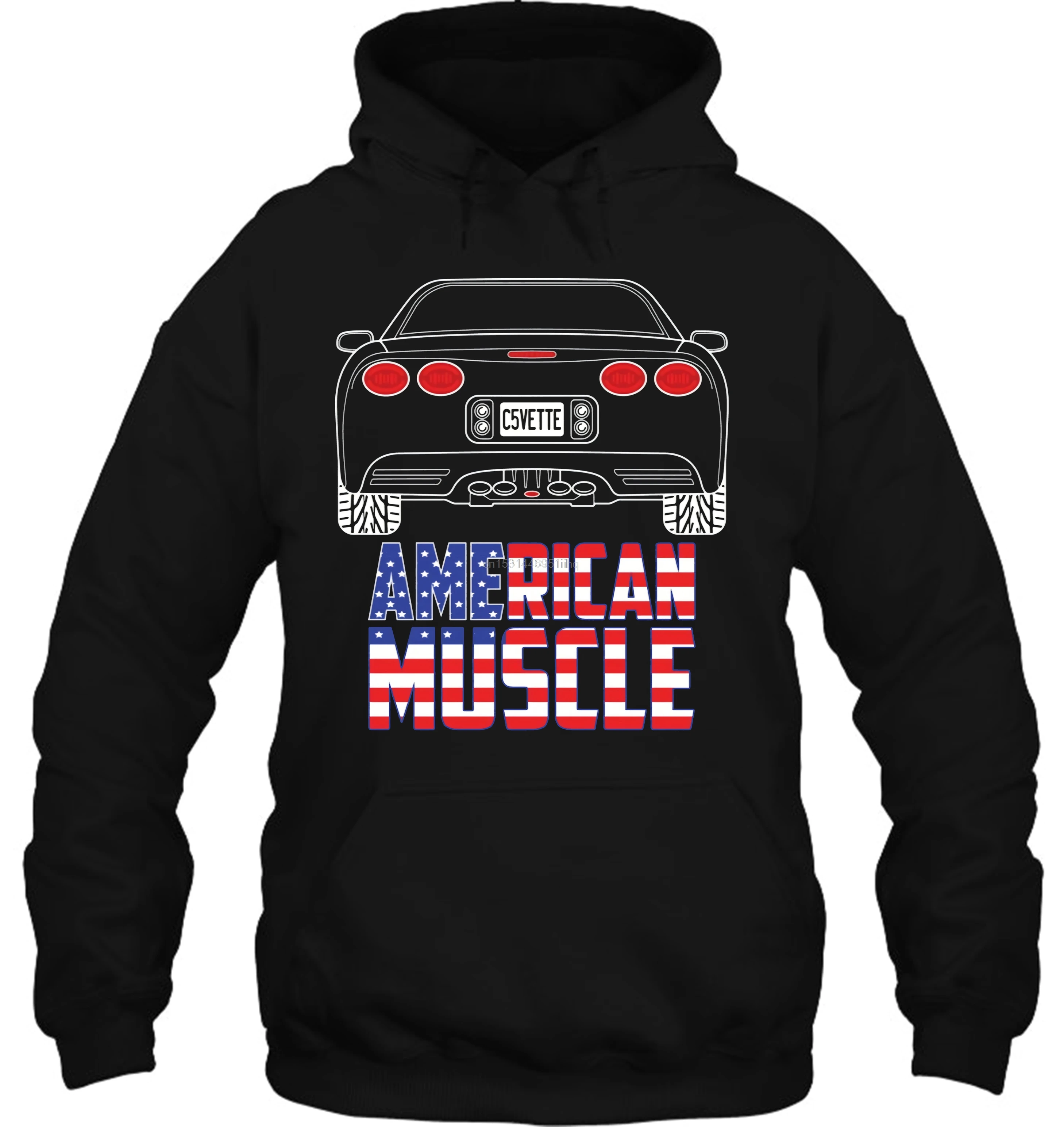 Мужская толстовка с капюшоном NEU C5 Corvette American Muscle Женская и Уличная одежда|Мужские
