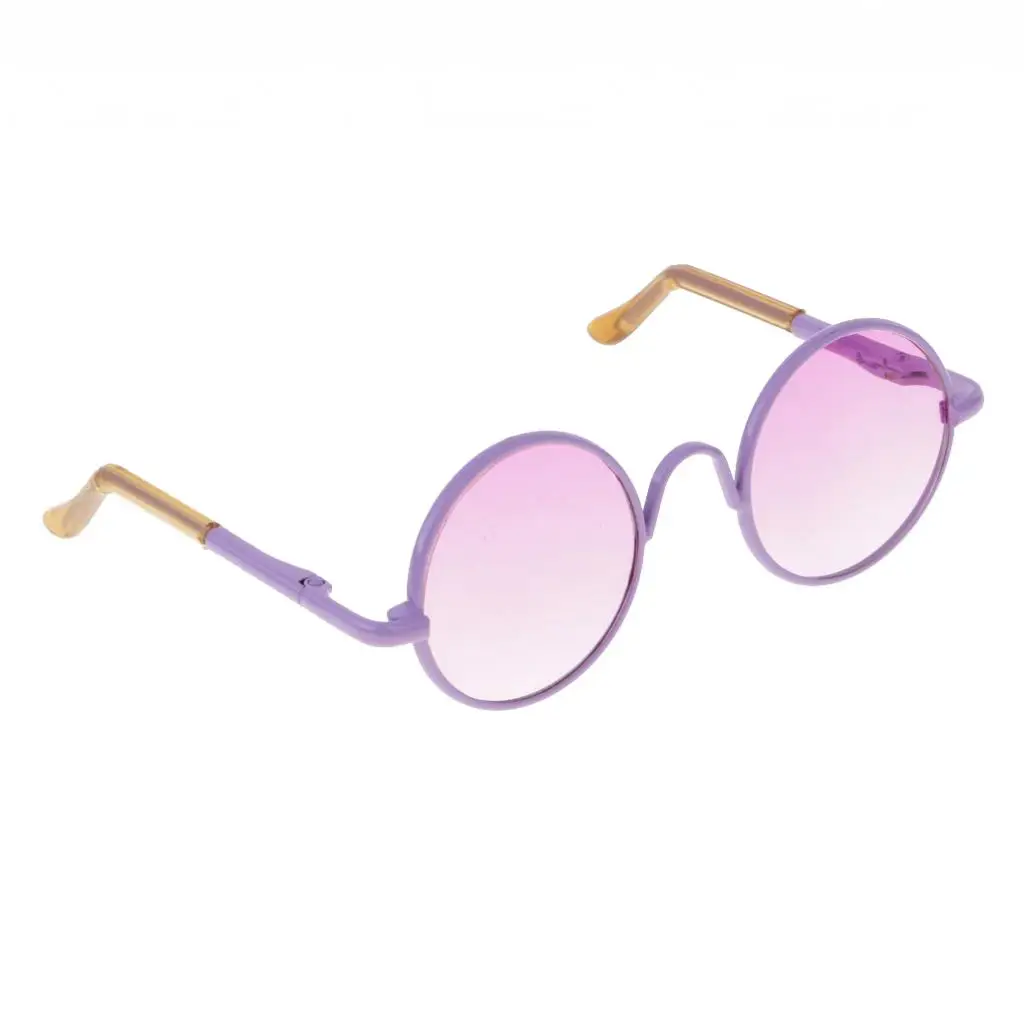 1/3 BJD Retro Hippy Round Glasses Eyewear Eyeglasses for SD DOD YOSD Dollfie Accessories Purple Frame | Игрушки и хобби